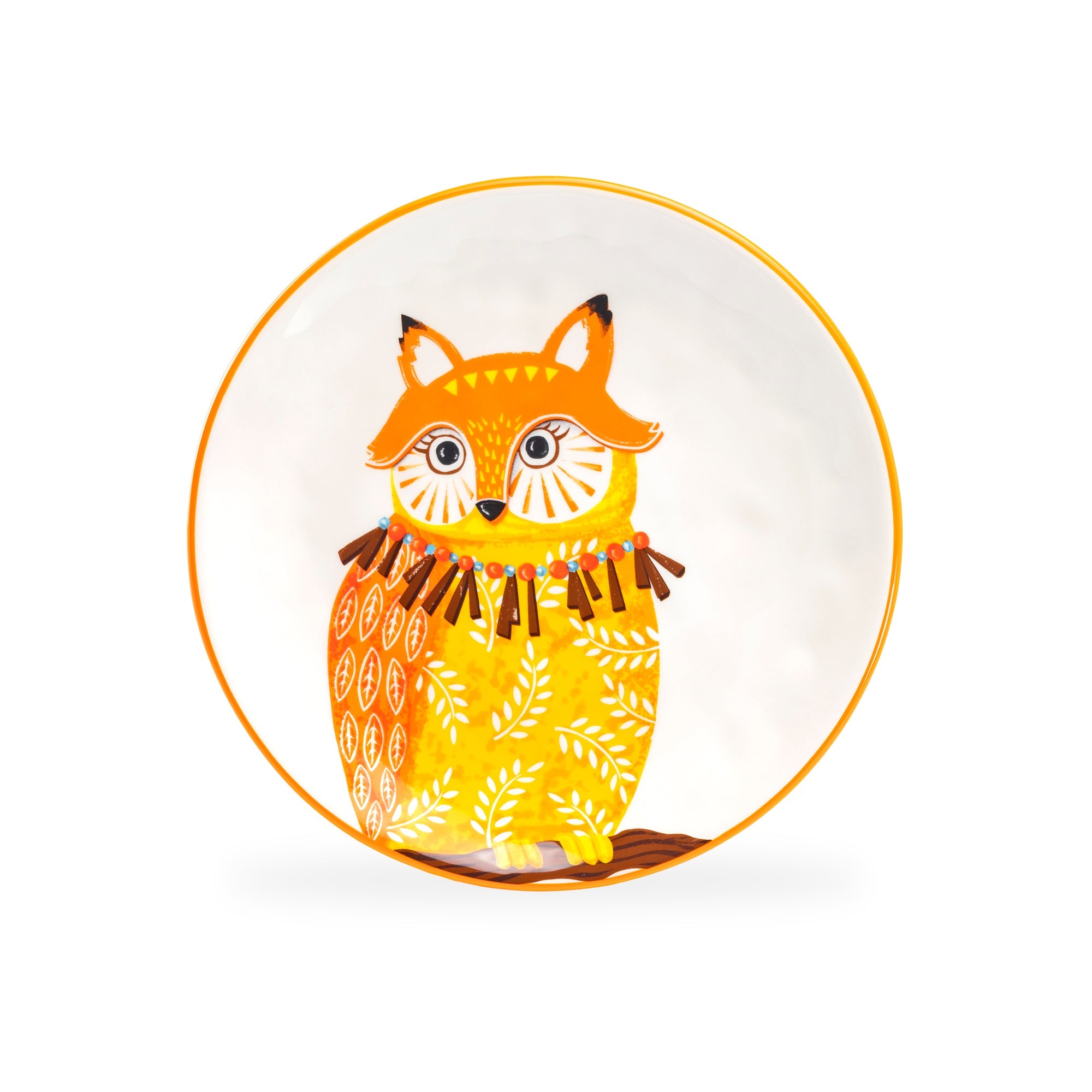 8.5" Assorted Owls Salad / Dessert Plate Set of 4