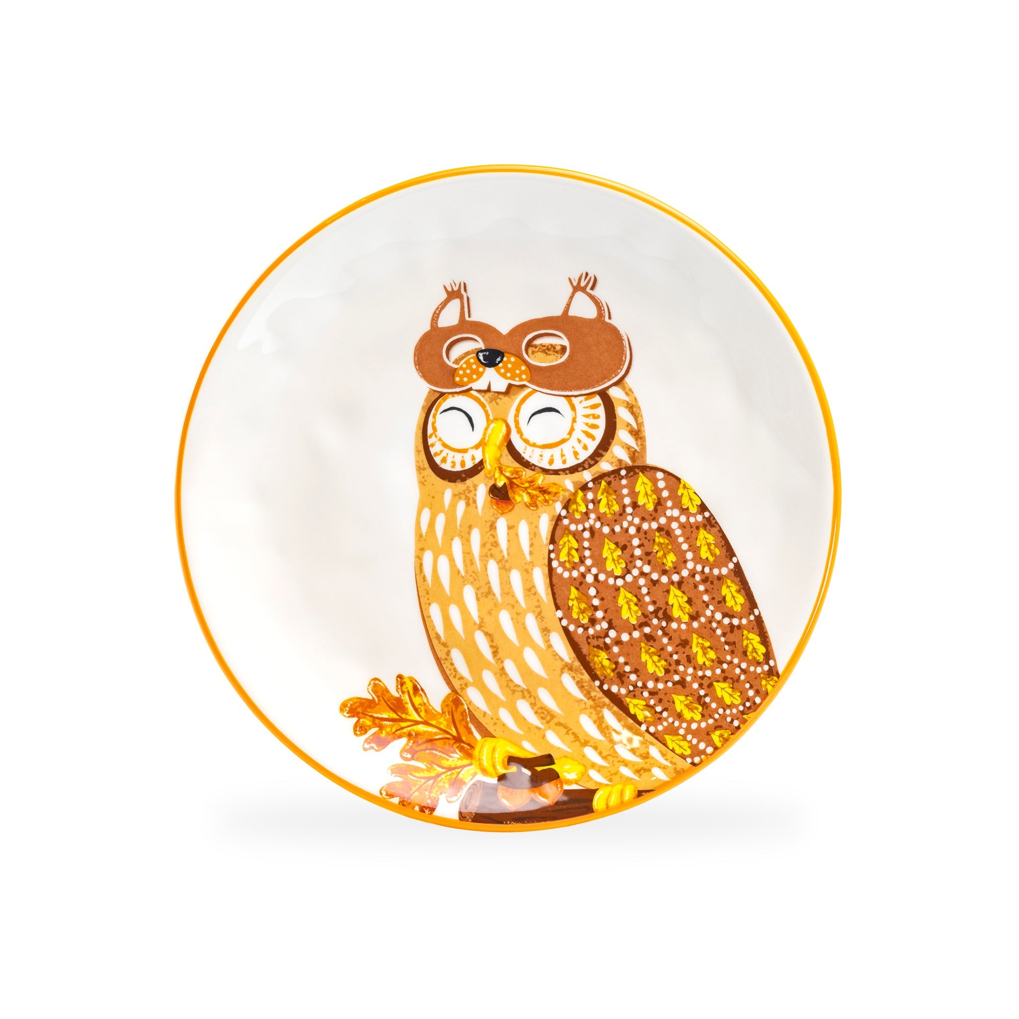 8.5" Assorted Owls Salad / Dessert Plate Set of 4