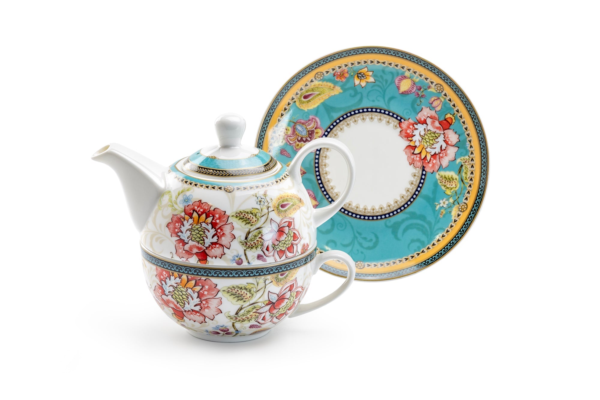 Emperor's Garden Fine Porcelain Tea For One Set