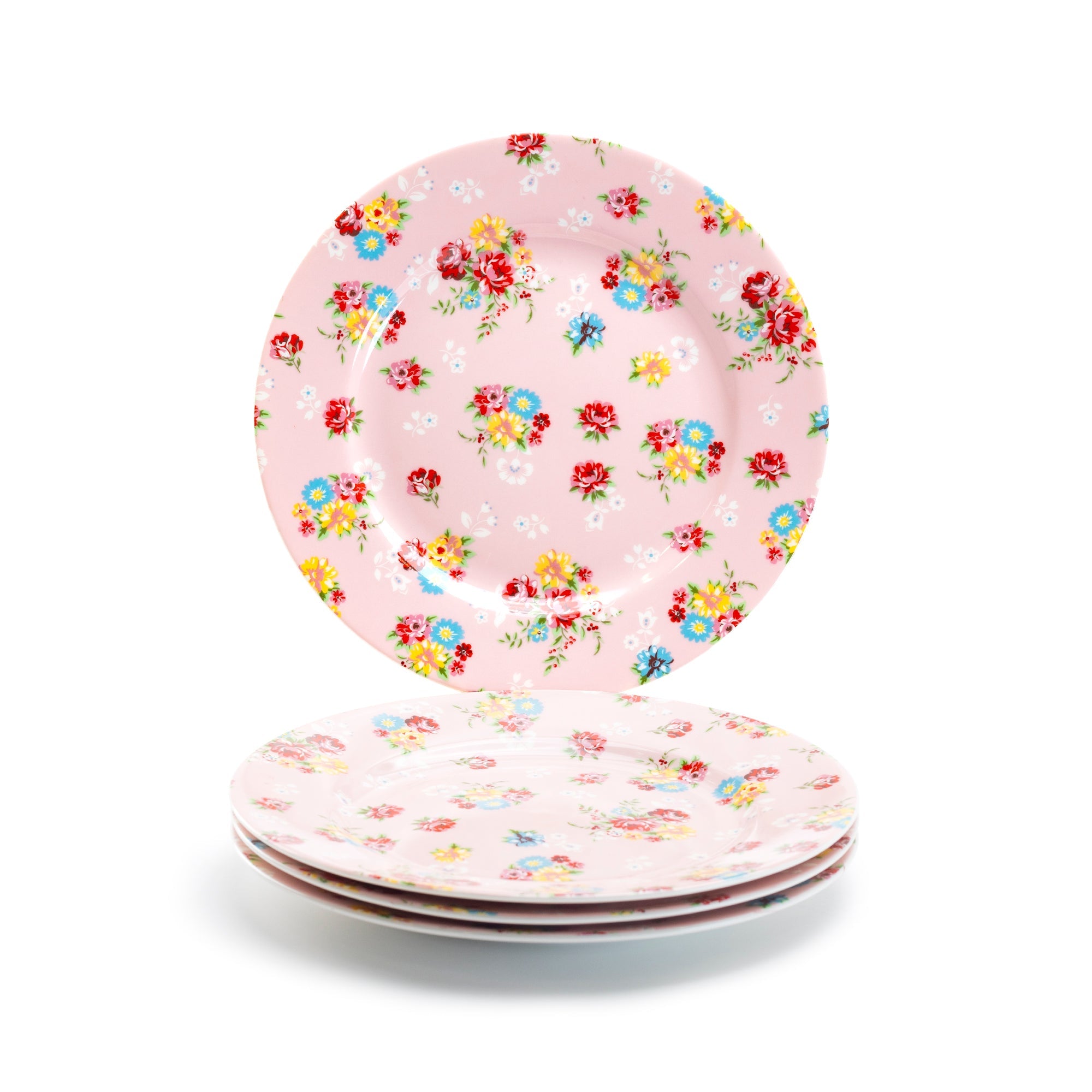 Pink Shabby Rose Fine Porcelain Dessert Plate