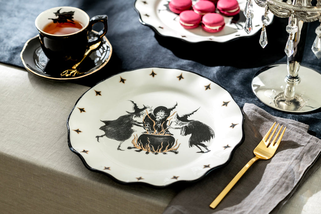 Halloween Witches Brew Serving Platter Dinner Plate - CLEARANCE