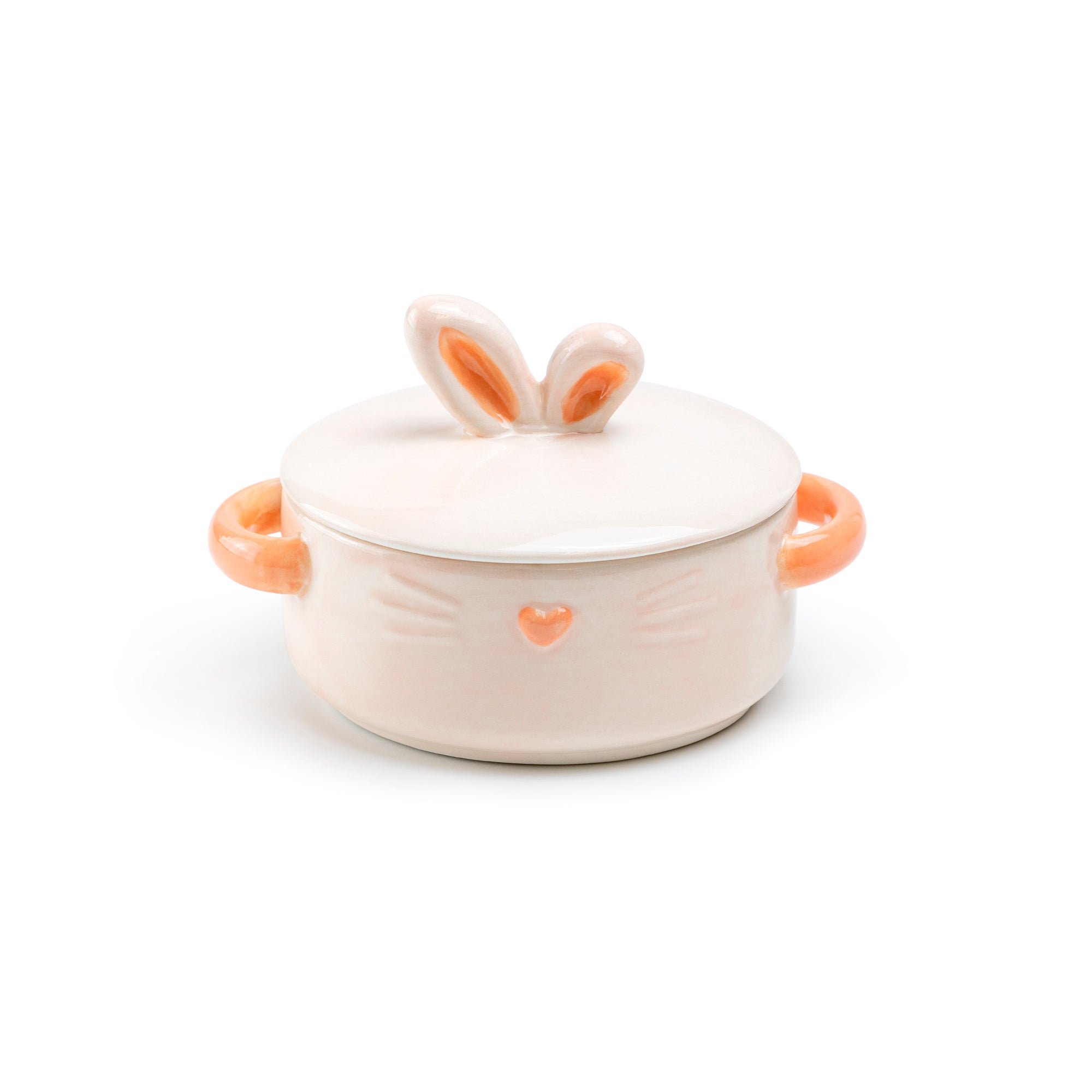 Blush Bunny Heart Mini Candy Jar