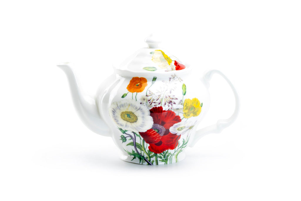 Poppy Field Bone China Teapot