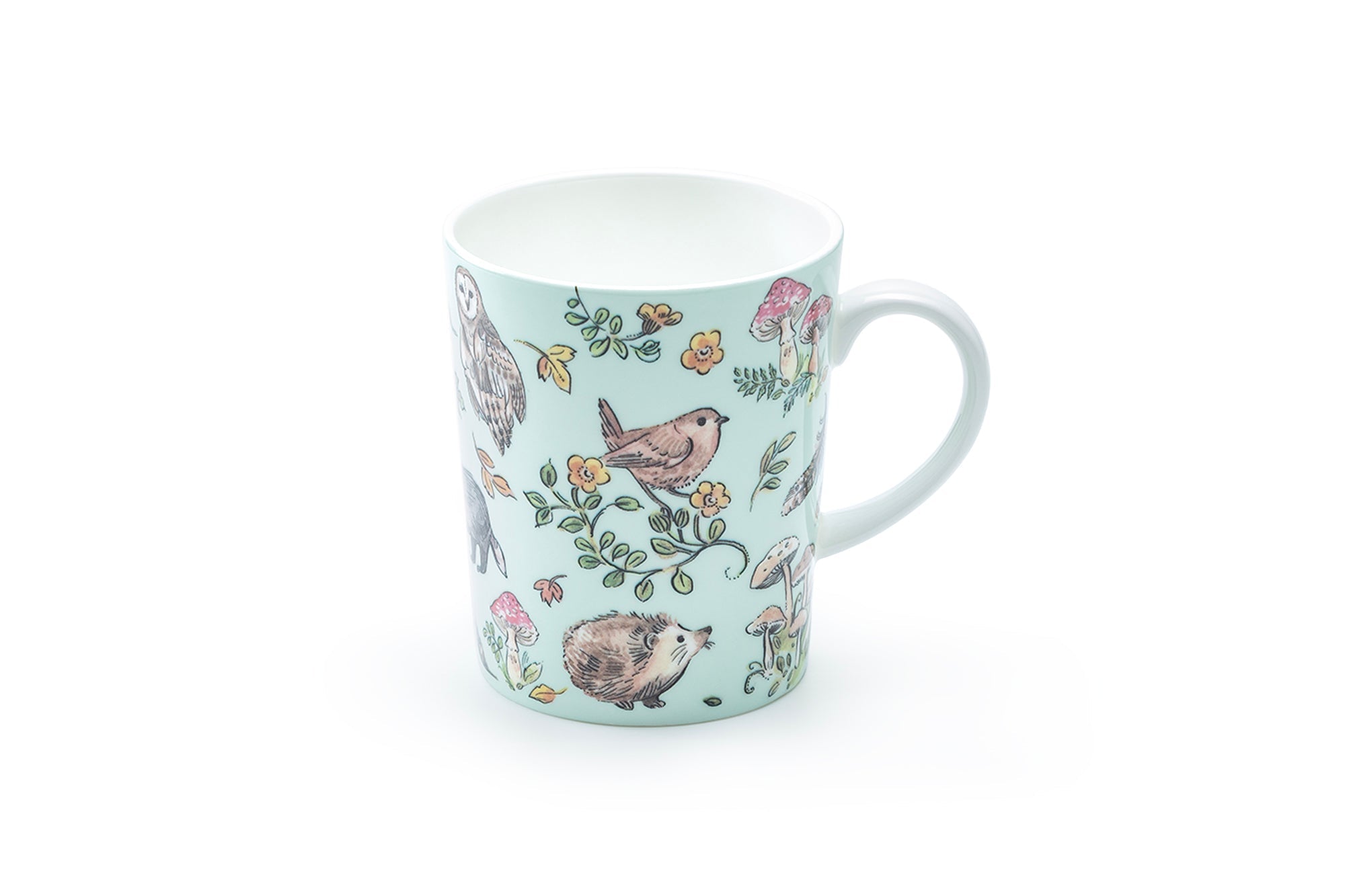 Spring Forest Friends Blue Bone China Mug
