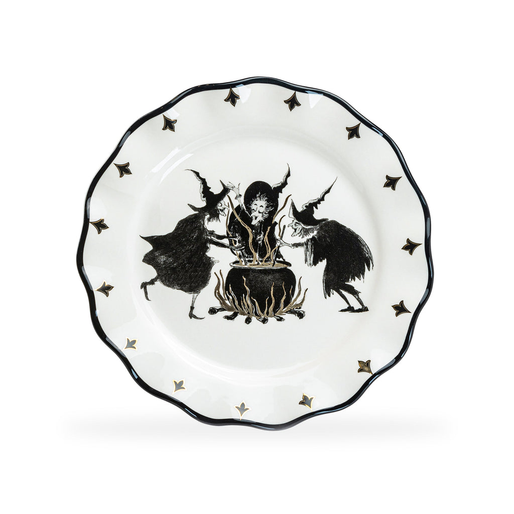 Halloween Witches Brew Serving Platter Dinner Plate - CLEARANCE