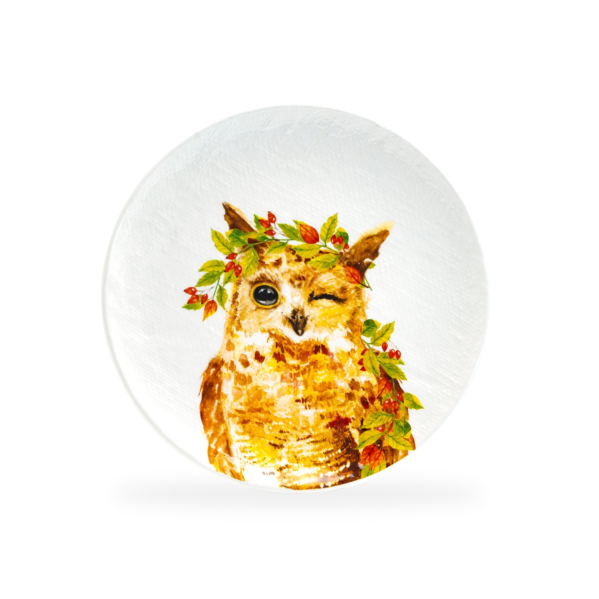 8.5" Happy Owl Salad/Dessert Plate