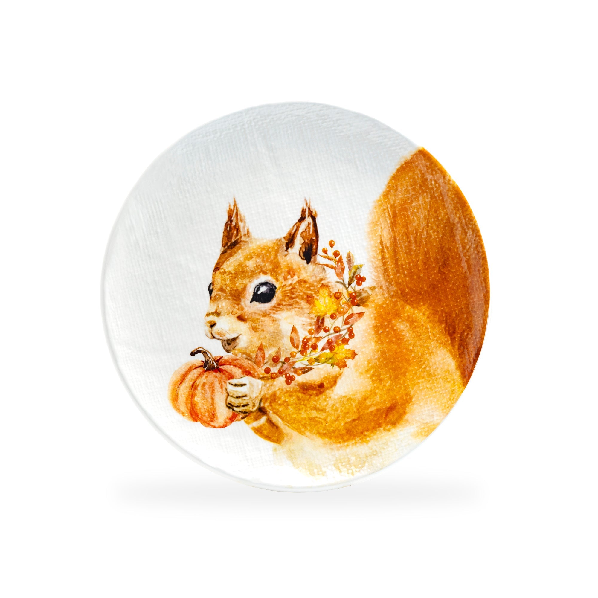 8.5" Happy Squirrel Salad/Dessert Plate