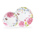Hydrangea with Butterflies Fine Porcelain Dessert/Dinner Plate