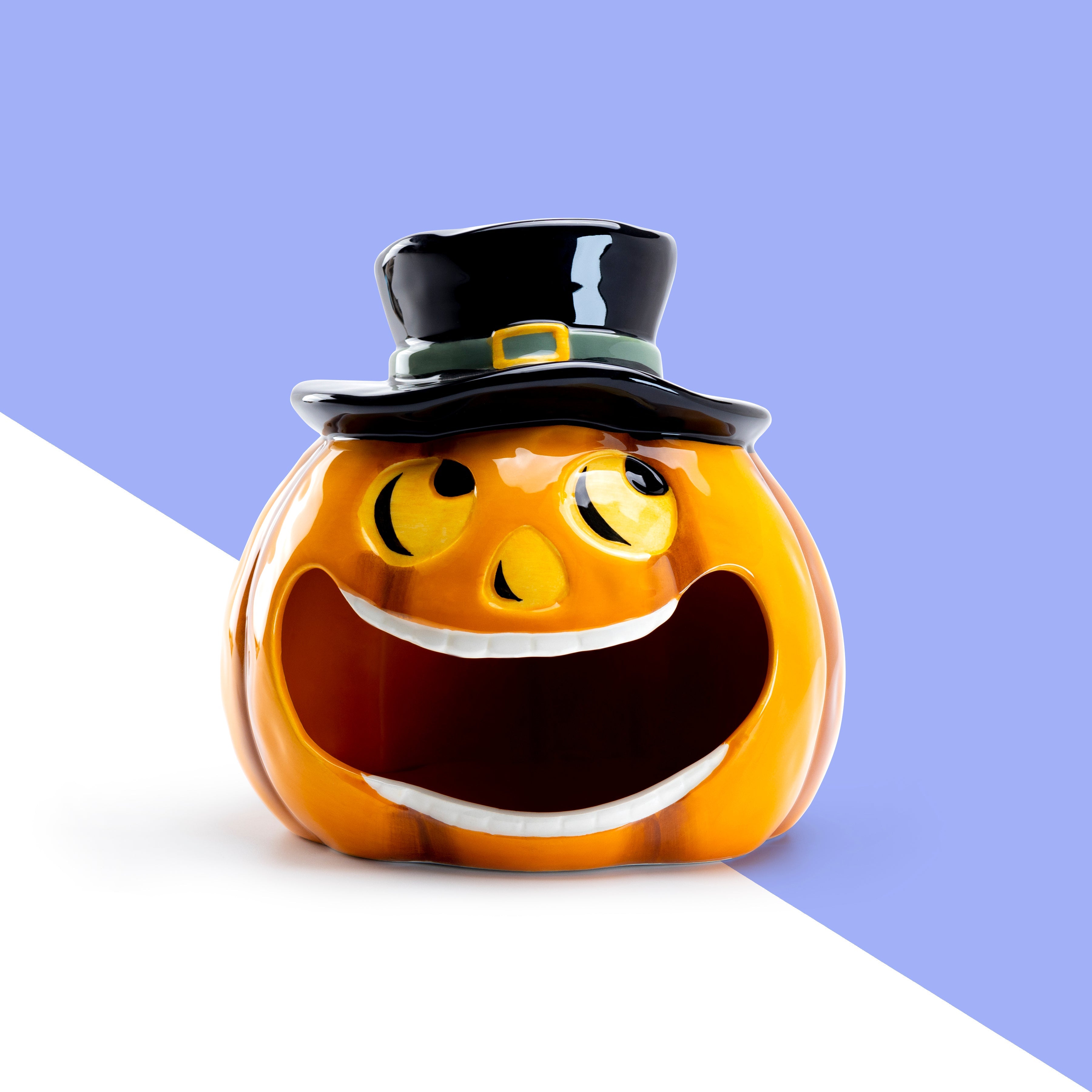 Halloween Candy Bowl - Pumpkin / Black Cat