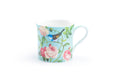 Blue Jay Pink Rose Garden Bone China Mug