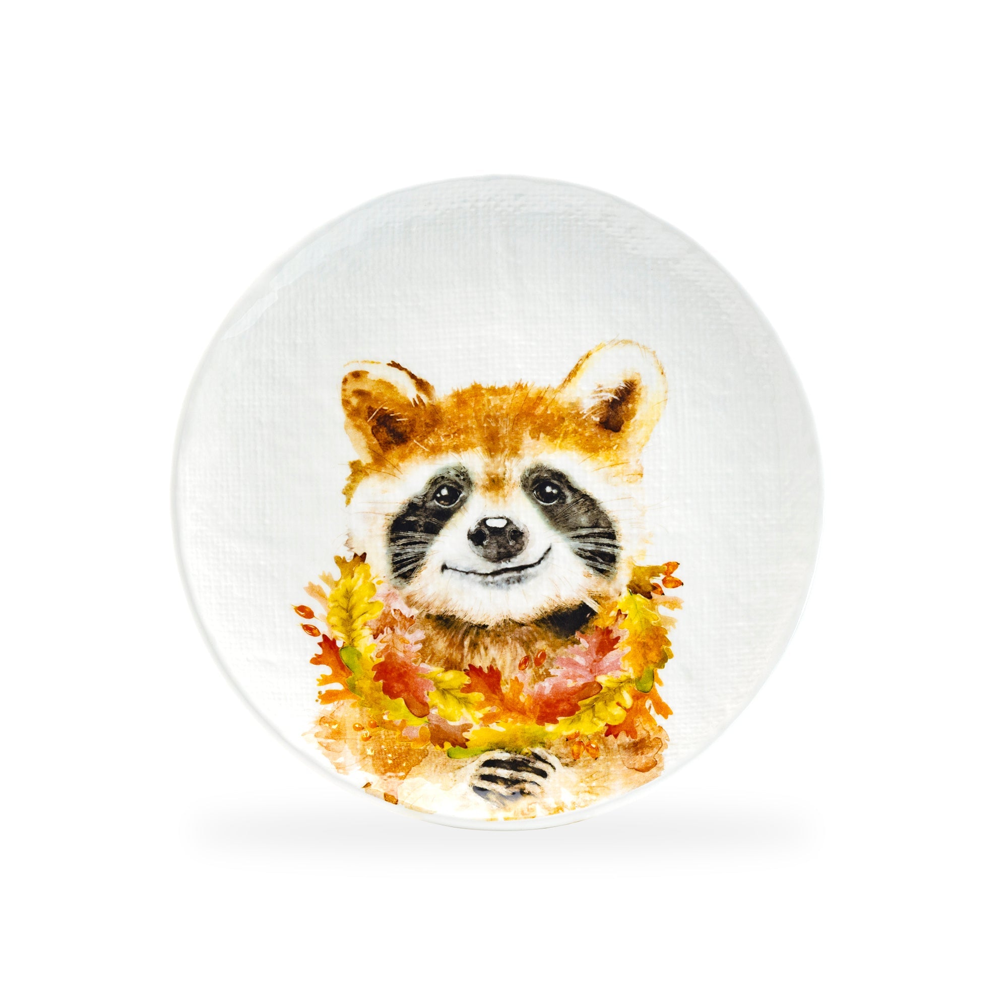 8.5" Happy Raccoon Salad/Dessert Plate