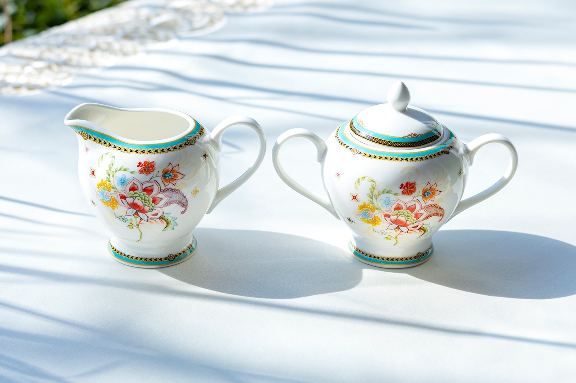 Emperor's Garden Fine Porcelain Tea Set