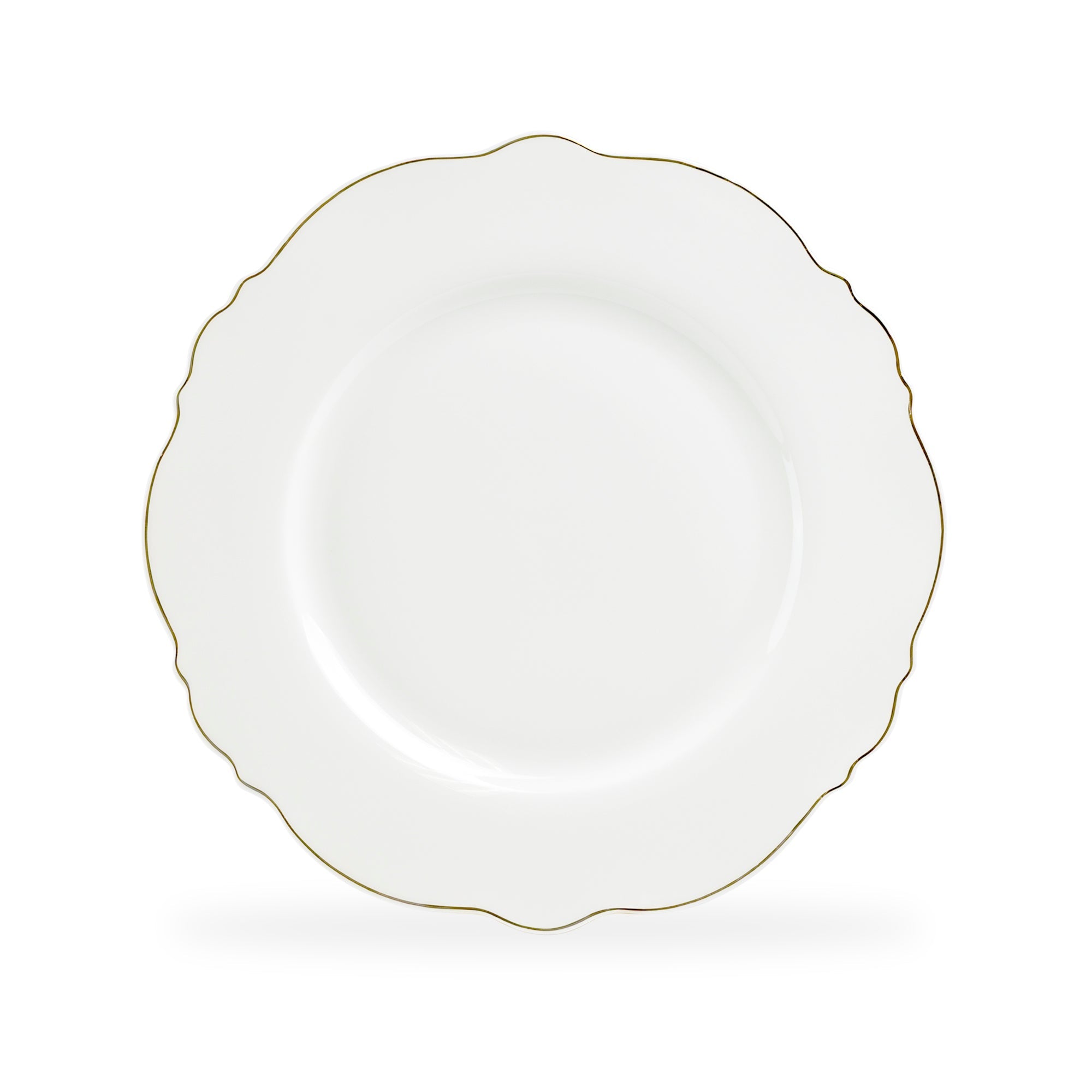 White Gold Duchess Fine Porcelain Dinner Plate
