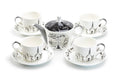 Winter Wonderland Ski Village Bone China Tea Set