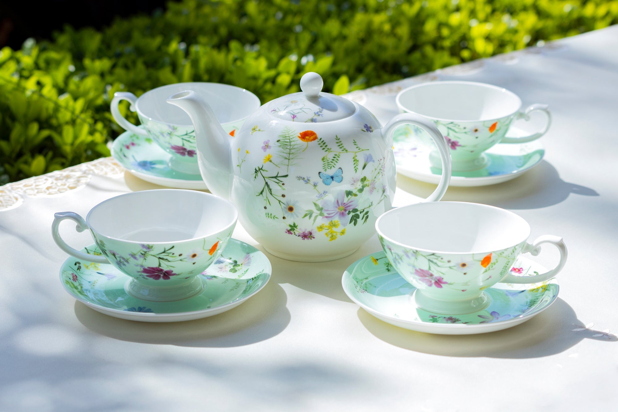 Summer Meadow Bone China Tea Set