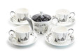 Winter Wonderland Snowman Village Bone China Tea Set