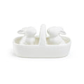 Easter Bunny Basket Ceramic Salt and Pepper Shaker Set