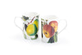 Apple and Pear Bone China Mug Set