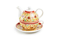 Floral Spice Fine Porcelain Tea For One Set