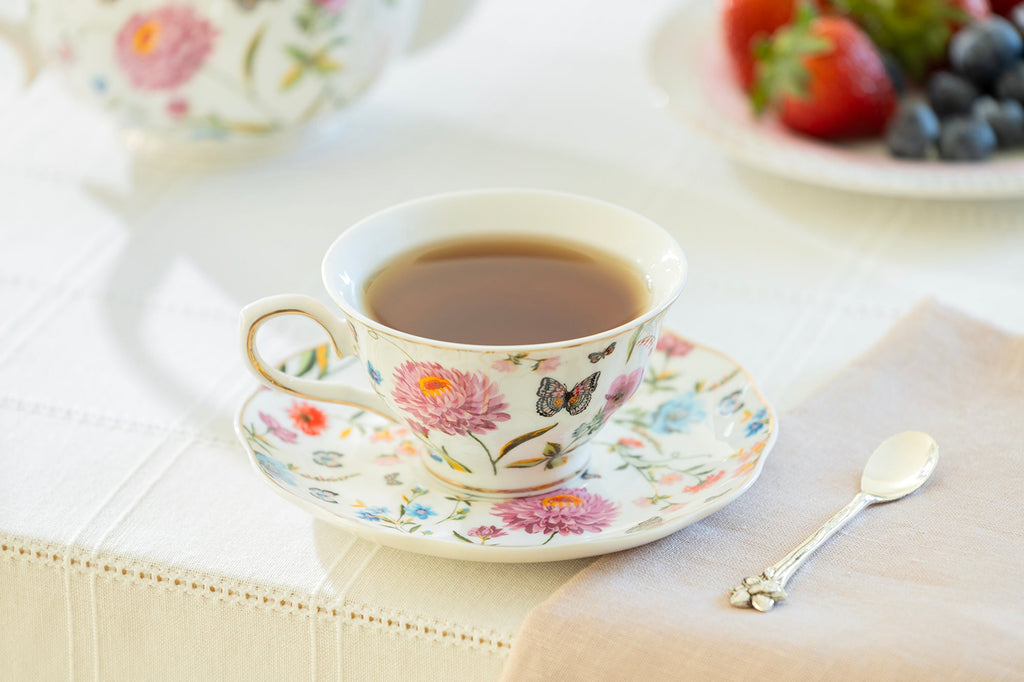 Butterfly Garden Fine Porcelain Tea Set