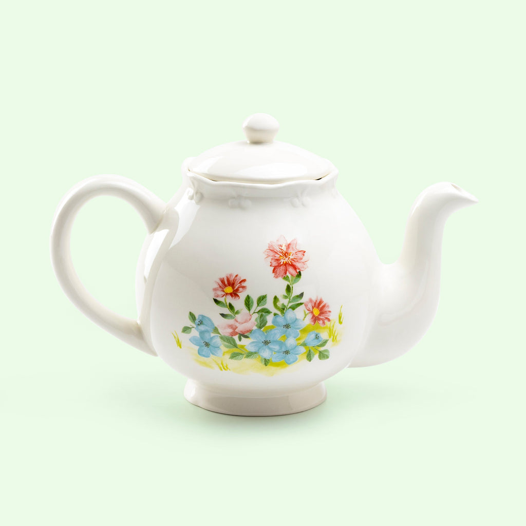 Flower Bunny Scallop Teapot