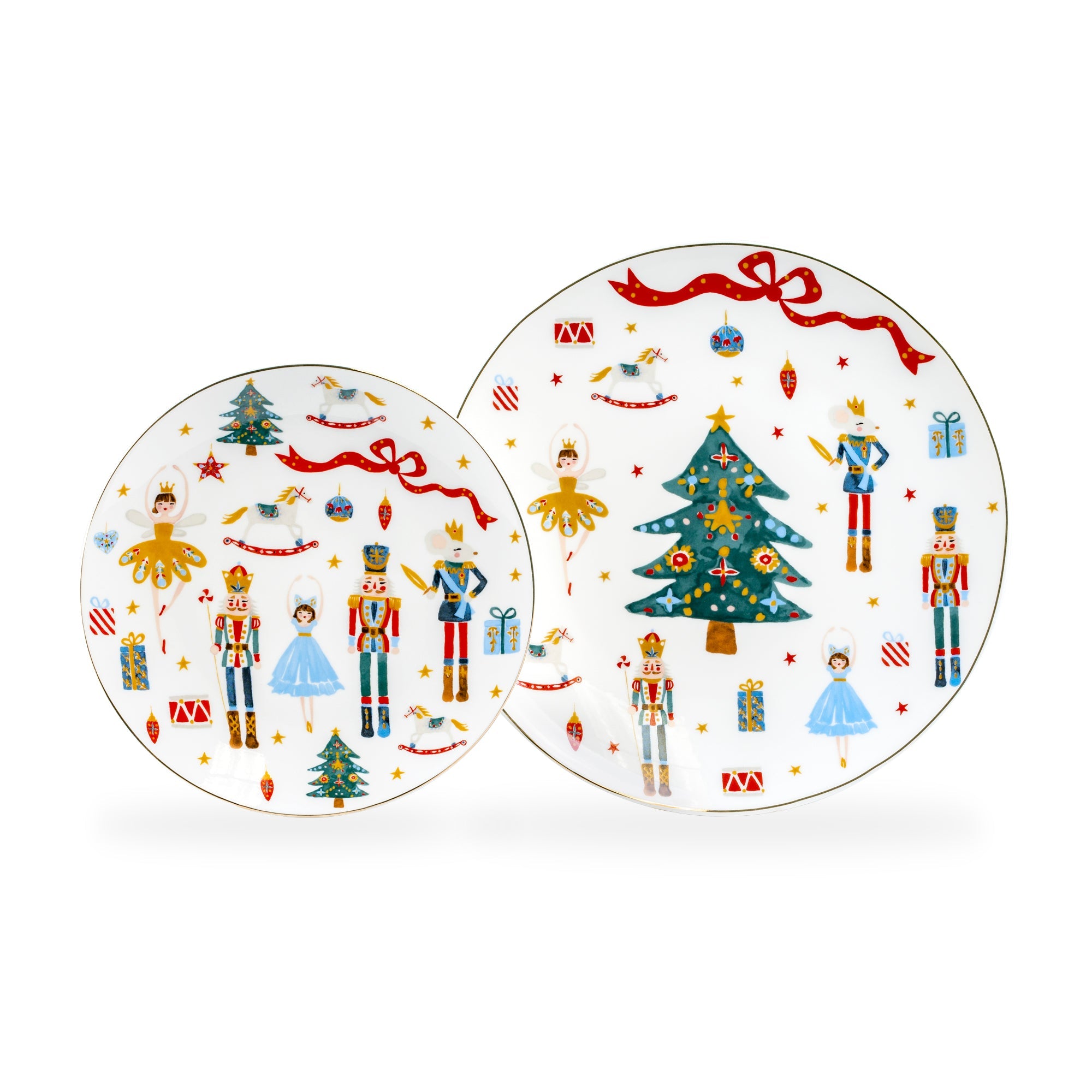 Nutcracker Wonderland Fine Porcelain Dessert/Dinner Plate