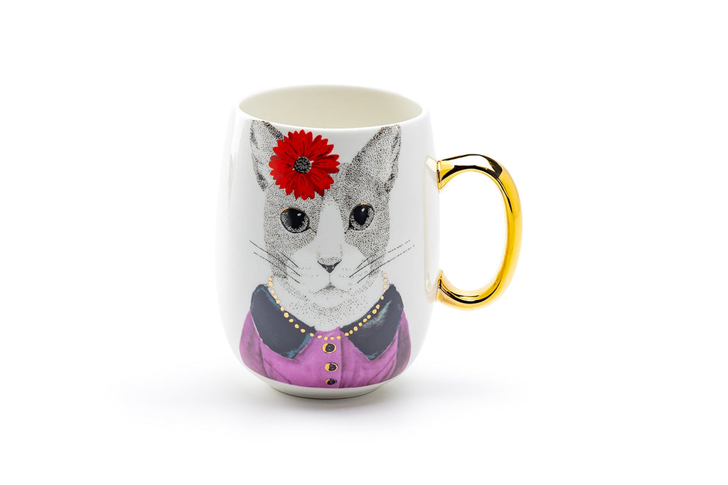 Hipster Cat Large Coffee Mug - 20oz