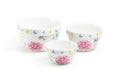Hydrangea with Butterflies 3-Piece Bowl Set