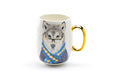 Hipster Wolf Large Coffee Mug - 20oz