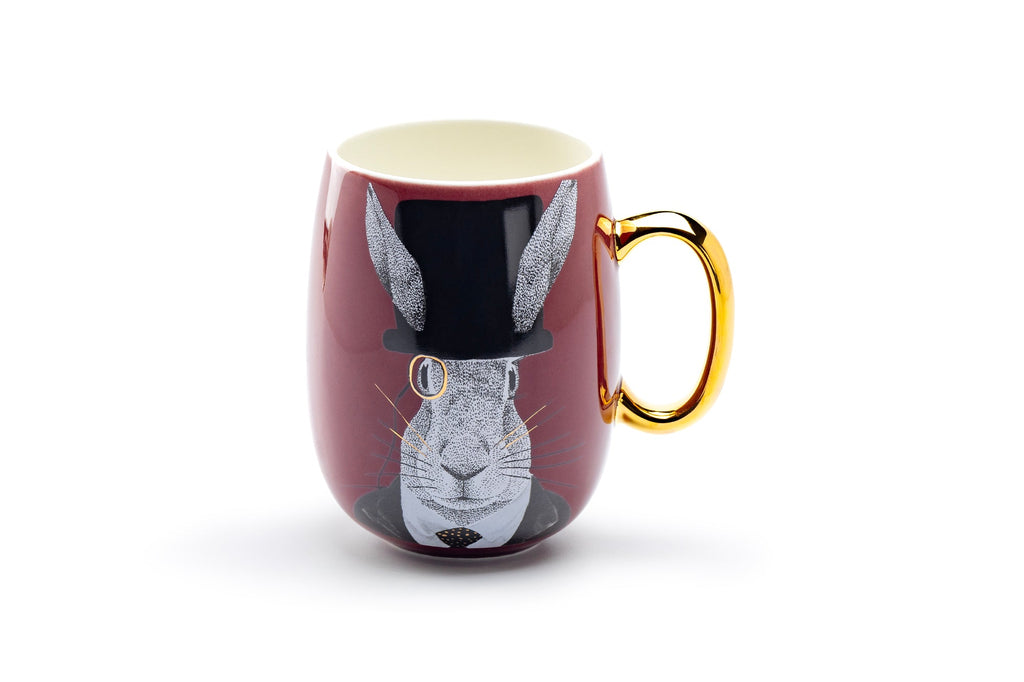 Hipster Rabbit Large Coffee Mug - 20oz
