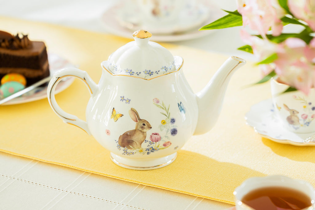 Meadow Bunny Fine Porcelain Teapot