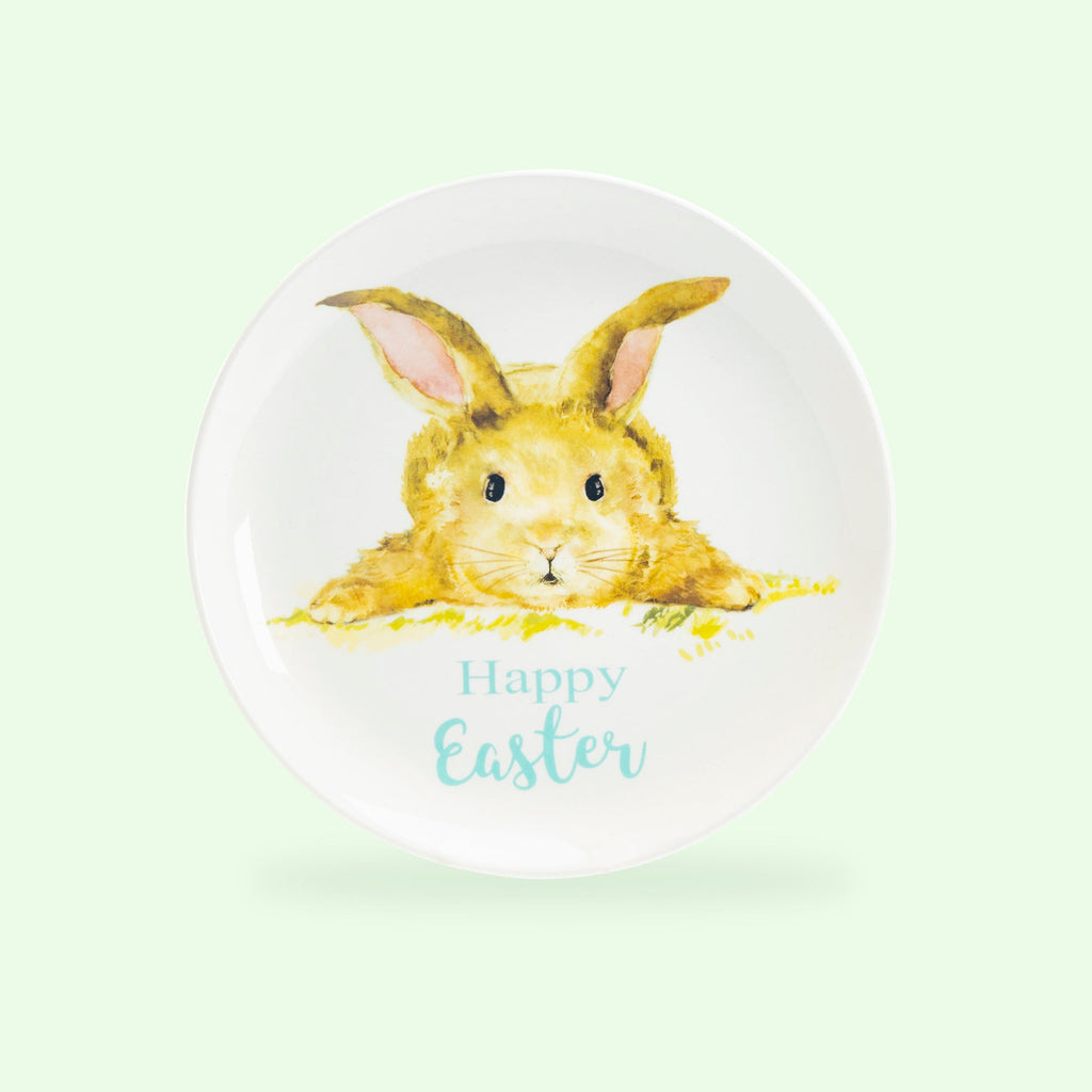8.5" Hello Spring Happy Easter Bunny Salad/Dessert Plate