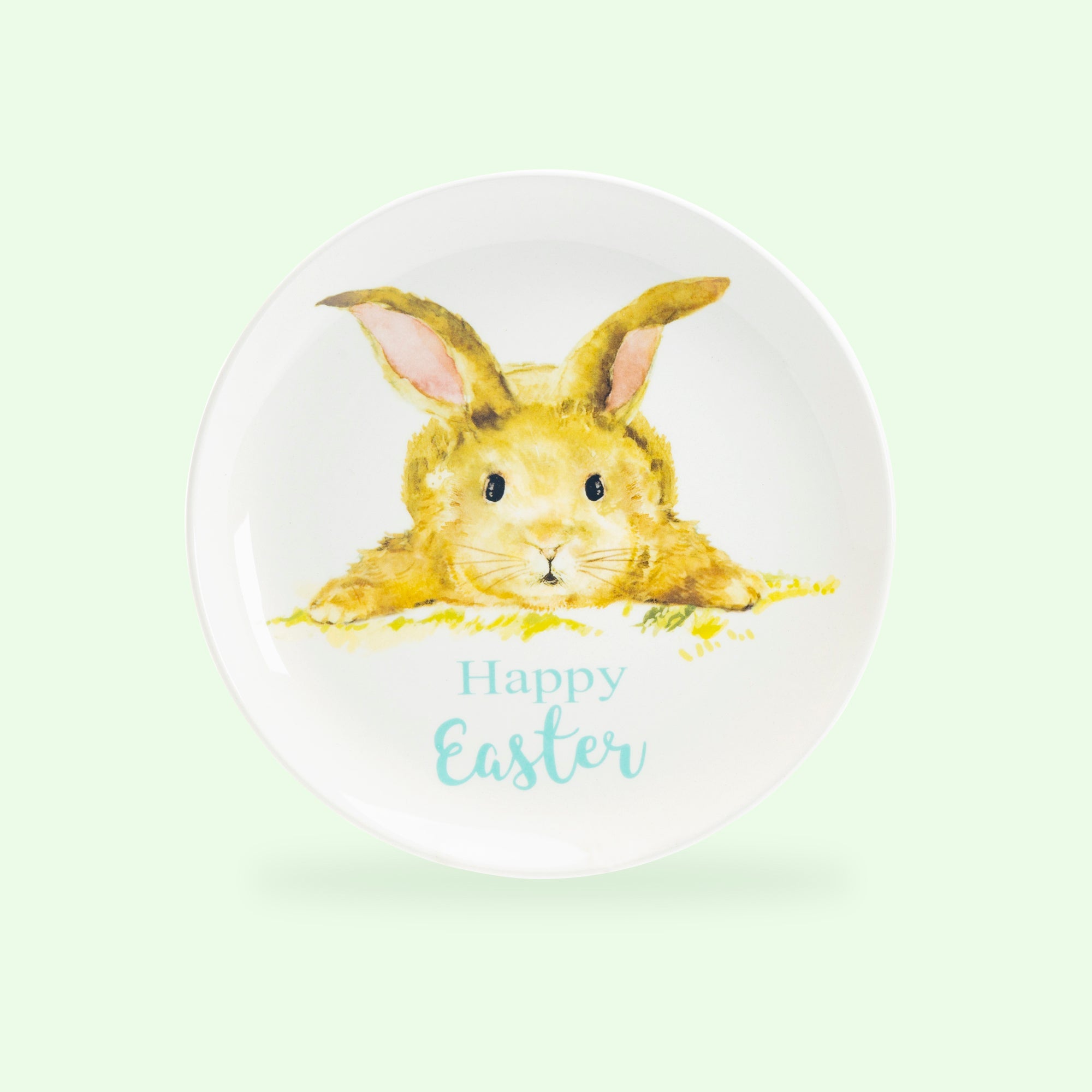 8.5" Hello Spring Happy Easter Bunny Salad/Dessert Plate