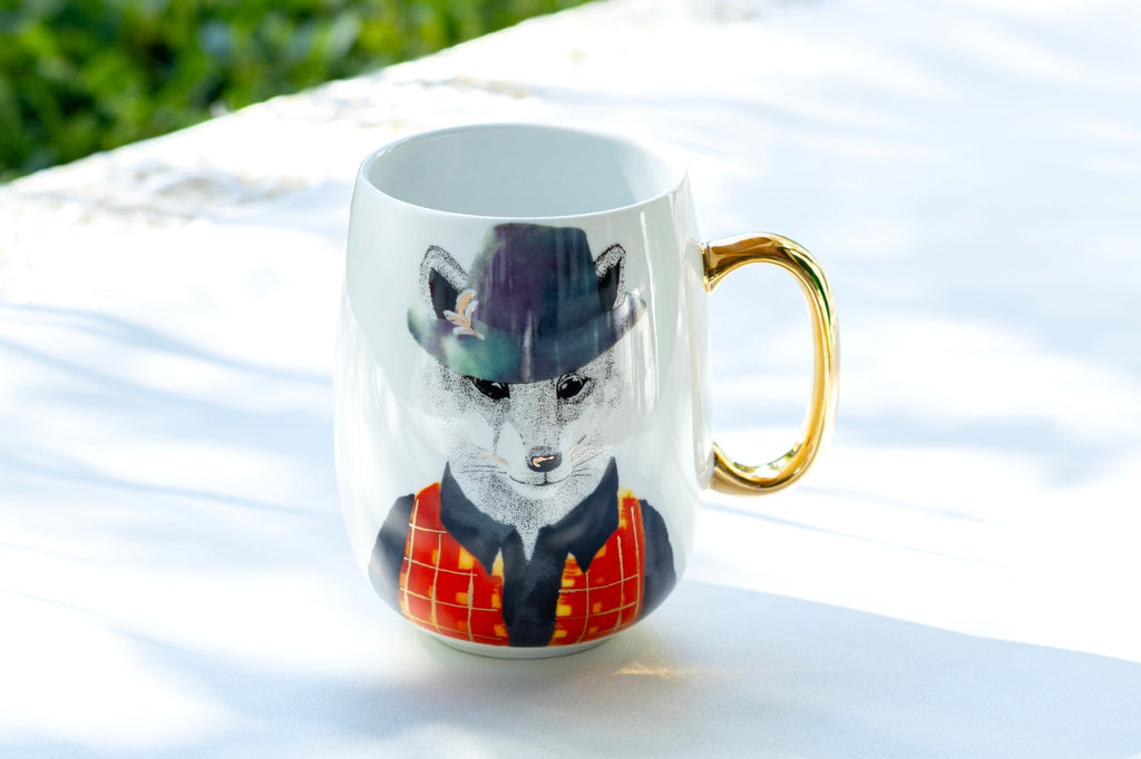 Hipster Fox Large Coffee Mug - 20oz