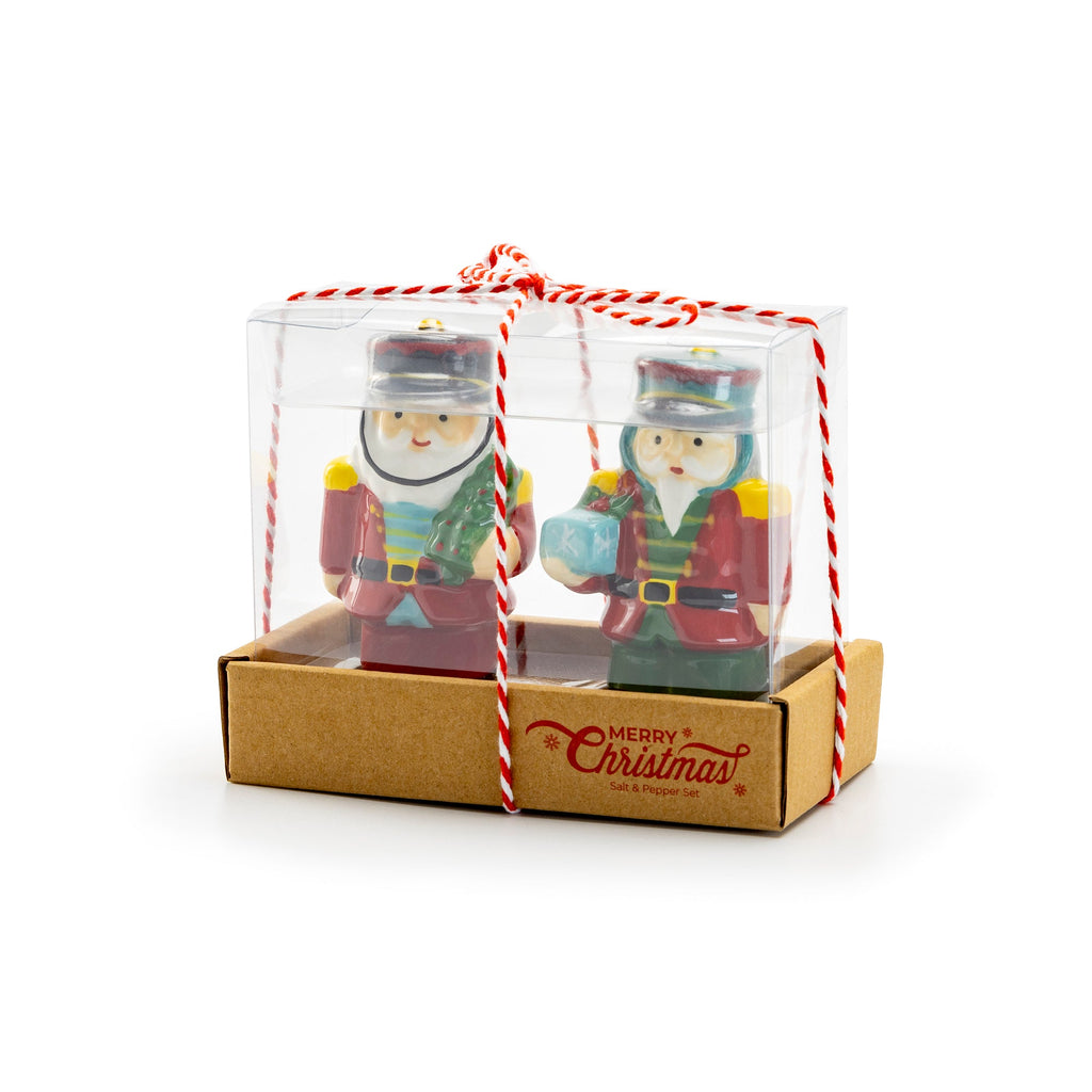 Gift Boxed Nutcracker Figurine Salt and Pepper Shaker Set