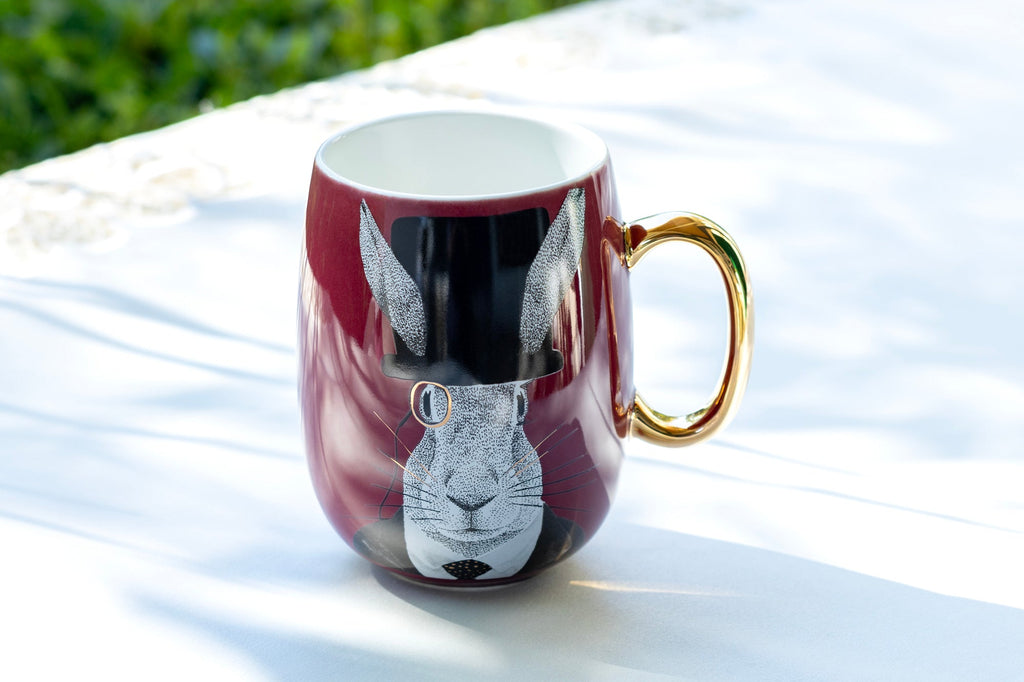 Hipster Rabbit Large Coffee Mug - 20oz