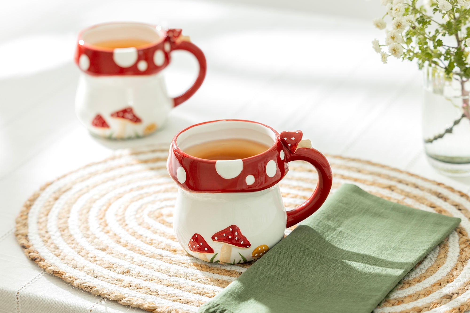 Fairytale Red Mushroom 14oz Mug - CLEARANCE
