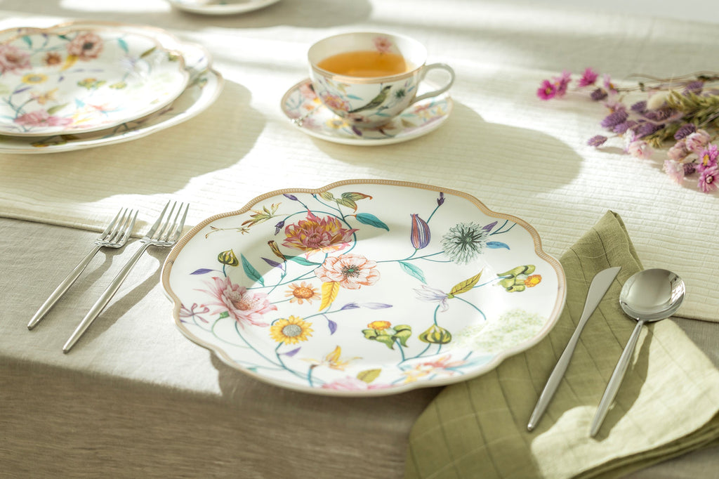 Spring Flowers Fine Porcelain Dessert/Dinner Plate