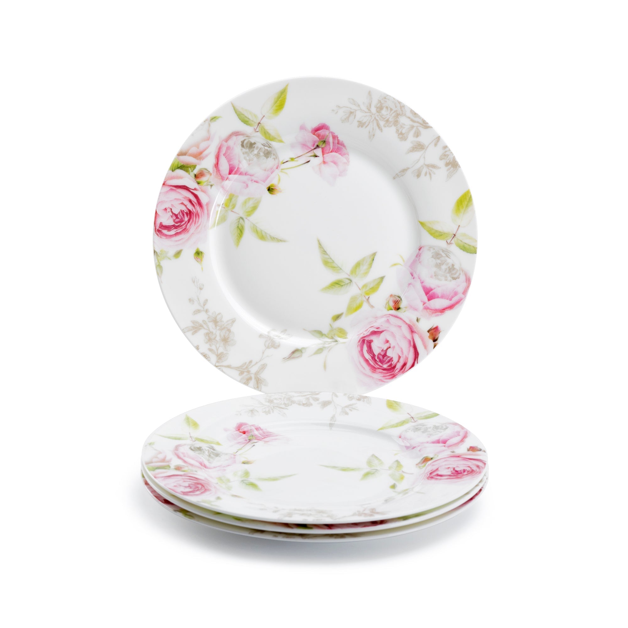 7.5" Beau Rose Bone China Dessert Plate