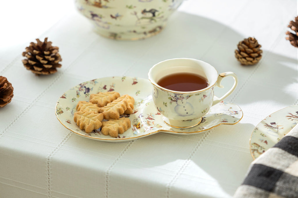 Holiday Snowmen Tea Snack Set