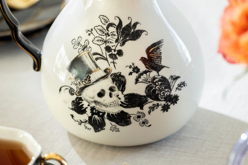 Halloween Victorian Skulls Pitcher