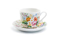 Lismore Rose Garden Fine Porcelain Breakfast Jumbo Cup and Saucer