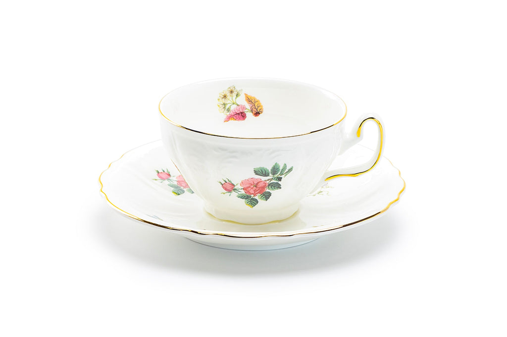 Anna Garden Bone China Cup and Saucer