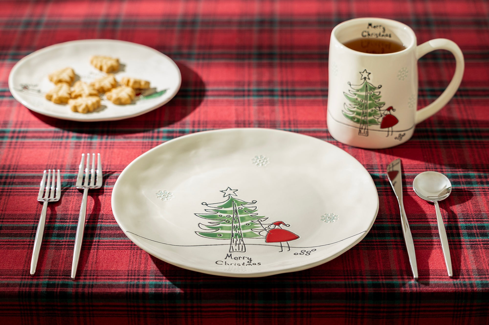Santa’s Christmas Tree Dinner Plate