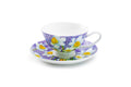 Daffodil Purple Bone China Tea Cup and Saucer
