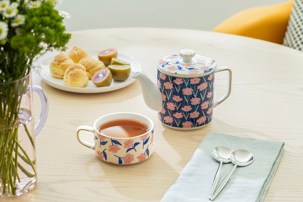 Pink Blossom Tea/Coffee For One Set