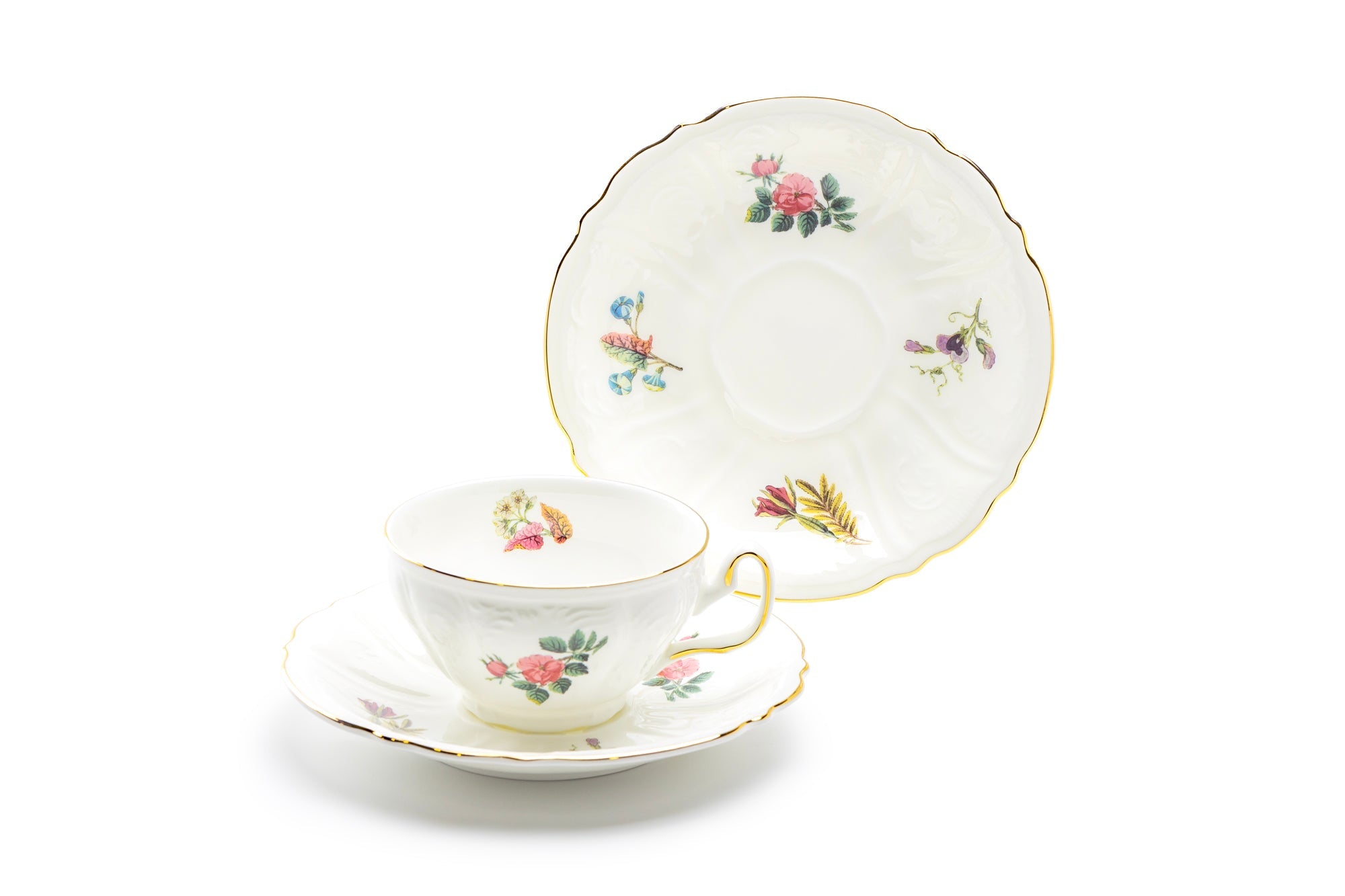 Anna Garden Bone China Cup and Saucer