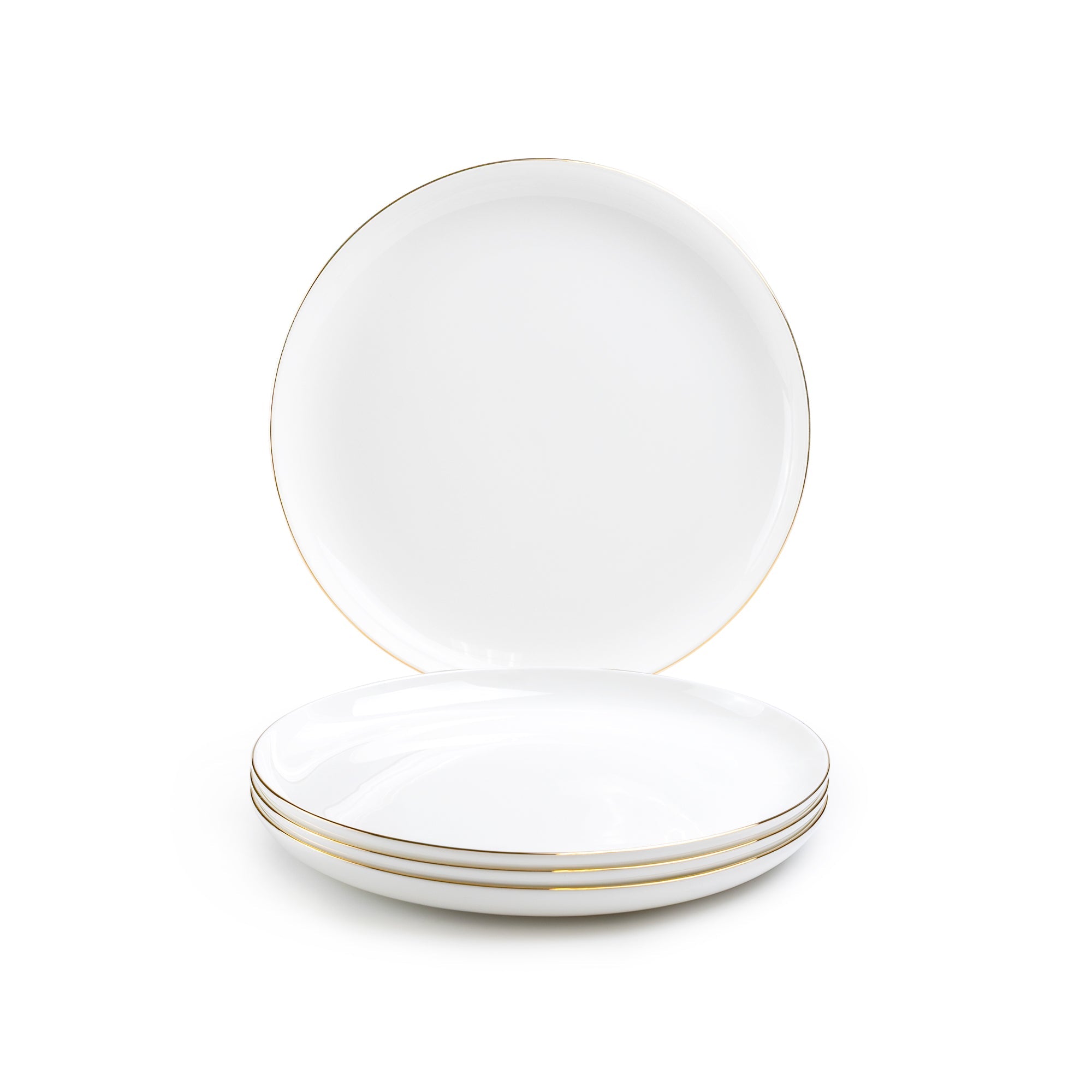 Gold Rim Blanc Bone China Dessert/Salad Plate