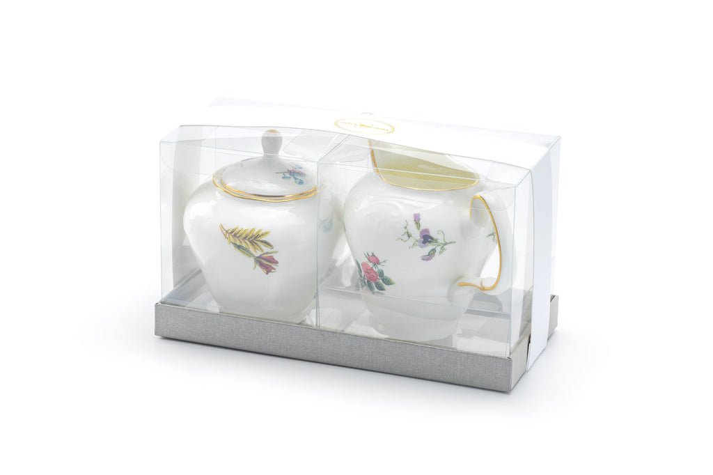 Gift Boxed Anna Garden Bone China Sugar & Creamer Set