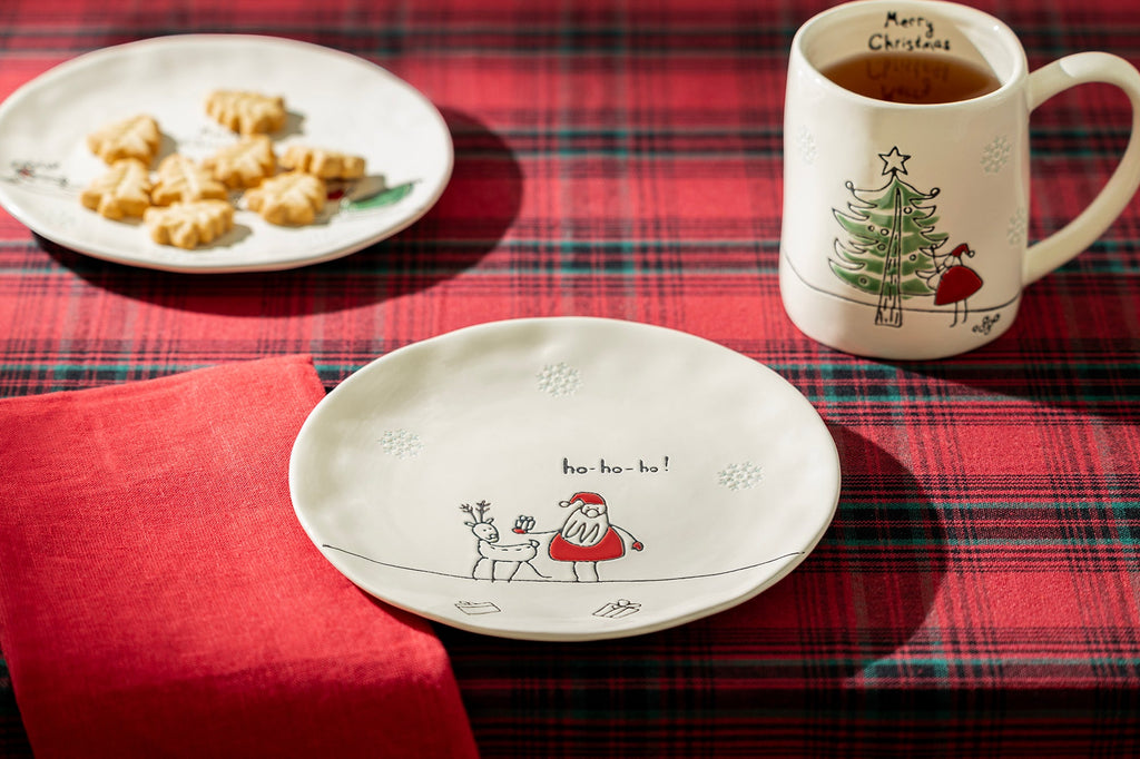 Santa’s Reindeer Gift Dessert Plate